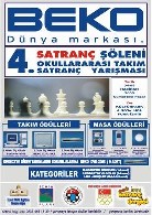 BEKO 4. Satranç Şöleni 4-5 Haziran’da İzmir’de